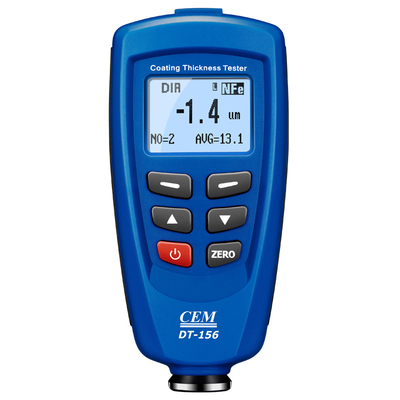 CEM Gauge DT-156 1250um Eddy Current Micron Coating Thickness Magnetic Metal Thickness Gauge Meter Tester for Automotive Car Paint Metal
